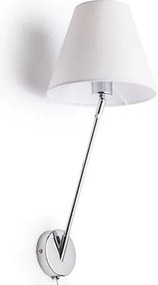 RENDL SILENCE fali lámpa fehér króm 230V LED E27 15W