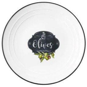Porcelán desszertes tányér - R2S KitchenBasics - Olives