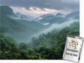 Fotótapéta Erdő Hegyek Köd Természet Hálószoba Nappali Tapéta Flizelina 150x105