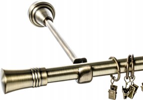 Dekoria Alex szimpla fĂŒggönykarnis arany antik 240cm