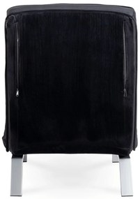 Ágyazható Fotel BART Fekete Bársony Kárpittal.