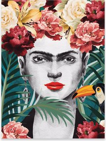 Frida Kahlo Falposzter Kép Hálószobába Nappaliba Keret Nélkül 100x70
