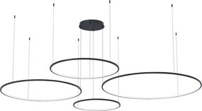 MILAGRO ML0848 SATURNO Modern Led Függesztett Lámpa Fekete LED IP20