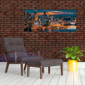 Éjszakai város képe (120x50 cm)