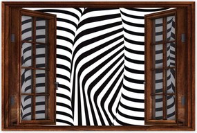 Poszterek 60x40 Absztrakt fekete-fehér