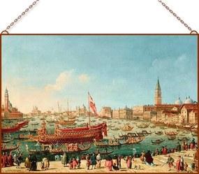 Giovanni Grubacs - Riva di Sant’Elena üvegkép, falikép