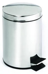 Rozsdamentes acél szemetes 30x45 cm, ezüst