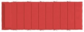 piros oxford-szövet napozóágypárna 180x60x4 cm
