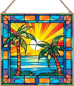 Florida üvegkép, falikép
