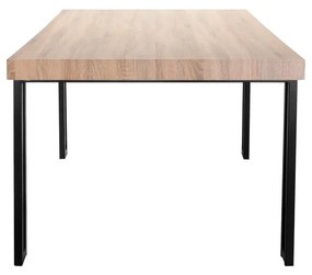 Natúr színű étkezőasztal tölgyfa dekoros asztallappal 90x160 cm Azuma – Støraa