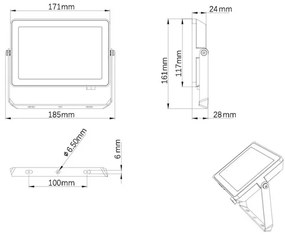 Philips - LED Kültéri reflektor PROJECTLINE LED/30W/230V IP65 3000K
