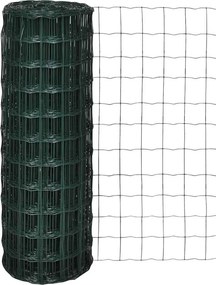 vidaXL Euro Fence zöld acélkerítés 10 x 0,8 m