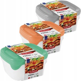 Ételtároló Doboz Uzsonnás Doboz Fedéllel 3 Db-os Szett