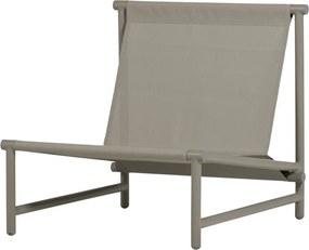 Bézs fém-párnázott kerti fotel Elvo – WOOOD