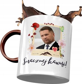 Bordó-fekete Bögre Ajándék Nyomtatott Fotóval