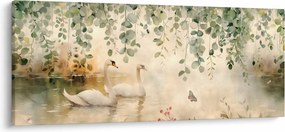 Kép - Tó, akvarell (120x50 cm)