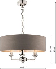 Laura Ashley Sorrento 3688867-Q Csillár 3x40W/E14 IP20