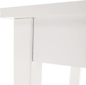 Konzolasztal, fehér, AMYNTAS