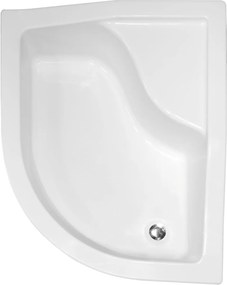 Besco Maxi félkör alakú zuhanytálca 120x85 cm fehér #BAM-120-NL