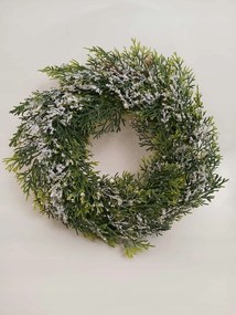 Karácsonyi koszorú Karácsonyfa havas zöld ajtó Kandalló Dekoráció