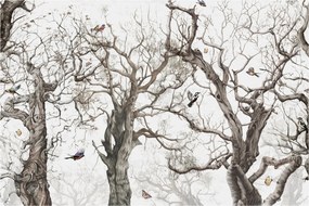 Kép - Erdei minta, rajz (90x60 cm)