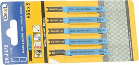 Szúrófűrészlap U Fém 1,2 x 76 mm 5x