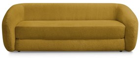 Mustársárga zsenília kinyitható kanapé 228 cm Neyo – Bobochic Paris