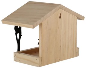 Fali madáretető, lézervágott madár mintával, 25 x 18 cm