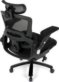 KA-N1313 fekete szövet irodai szék hinta mechanizmussal