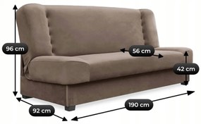 Zestaw 2x Sofa PIANO Beżowa