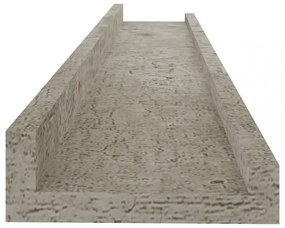 2 db betonszürke fali polc 60 x 9 x 3 cm