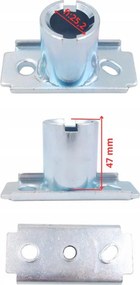 Késtartó Gt 353NKS H200, 25,2 mm-es tengelyhez, Fas/okr Hortmasz