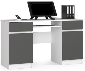 PC asztal Aranandose (fehér + grafit). 1117079
