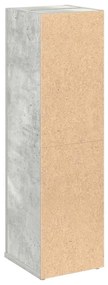 betonszürke fürdőszobaszekrény tekercstartóval 20,5x22x72 cm