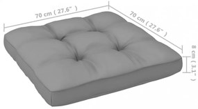 vidaXL 11 részes tömör fenyőfa kerti ülőgarnitúra párnákkal