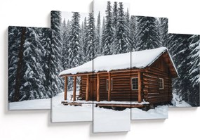Kép - Hóval borított kunyhó (150x105 cm)