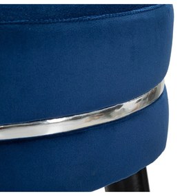 Kék kárpitozott bárszék (ülésmagasság 74 cm) Paris – Mauro Ferretti