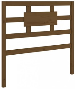 mézbarna tömör fenyőfa ágyfejtámla 80,5x4x100cm