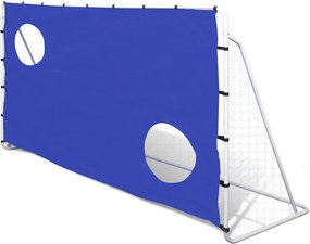 vidaXL kiváló minőségű focikapu célzófallal 240 x 92 x 150 cm