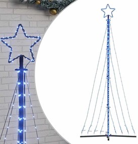 kék LED karácsonyfa 447 LED 249 cm