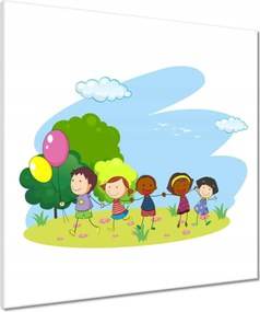 Vászonkép 60x60 Játék lufikkal