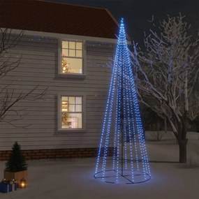 kúp alakú karácsonyfa 732 kék LED-del 100 x 300 cm