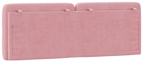 rózsaszín bársony fejtámla párna 120 cm