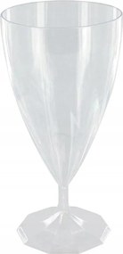 Műanyag borospohár átlátszó 200 ml 6 db szilveszter születésnap