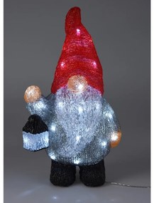 Karácsonyi manó LED fénnyel, 39 x 21 x 13,5 cm
