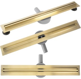 Rea Neox Slim Pro, vízelvezető csatorna 60 cm, arany matt, REA-G2713