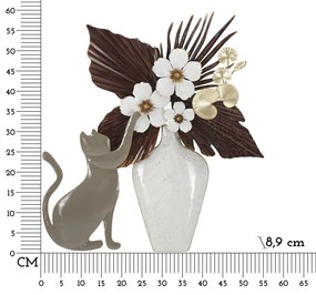 Vas fali panel macska 54,6x8,9x59,7cm