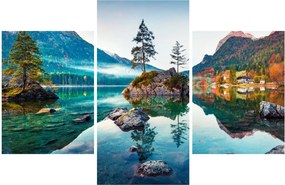 Kép - Lake Hintersee, Bajor - Alpok, Ausztria (90x60 cm)