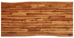 tömör akácfa étkezőasztal természetes éllel 180 x 90 x 75 cm