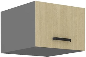 Felső konyheszekrény Scarmi 50 NAGU 36 1F (Antracit + Herringbone scandi). 1049756